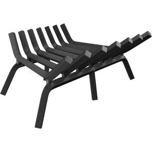 Fireplace Grate 21 Inch, Fireplace Grates Heavy Duty Cast Iron Solid Steel 7 Bars Fire Pit Grate with 6 Support Legs, Fireplace Log Grate Outdoor Indoor Wrought Iron Wood Burning Rack