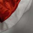 Women’s Velvet Christmas Santa Claus Mini Skirt Feather Trim Xmas Red Short Skirts Cosplay Fancy Costume Skirt, M