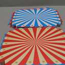 Honeydak 60 Pcs Carnival Food Trays Circus Paper Boats Stripe Nacho Bowls 3 Colors Disposable Kraft Paper Plates Snack Hot Dog Fries Taco Popcorn Box for Carnival Birthday Party Decoration Supplies