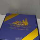 12" Oak Bathroom Vanity Tray Turntable for Perfume Candle, Round Wooden Decorative Tray for Kitchen Sink Countertop Organizer, Bathroom Counter Organizer for Skincare Makeup, Farmhouse Black Gold