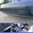 STSEV01 Front Grill Mesh Guard Fit for Tesla New Model Y Juniper 2026 2025 Accessories, Protect Radiator, Protects Grill From Larger Objects, Honeycomb Grille Inserts Cover (Non-destructive Upgrade)