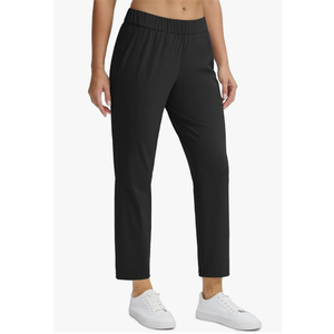 Seamaid Women's Golf Pants with Pockets 7/8 Stretch Ankle Travel Pants for Athletic Casual Size M