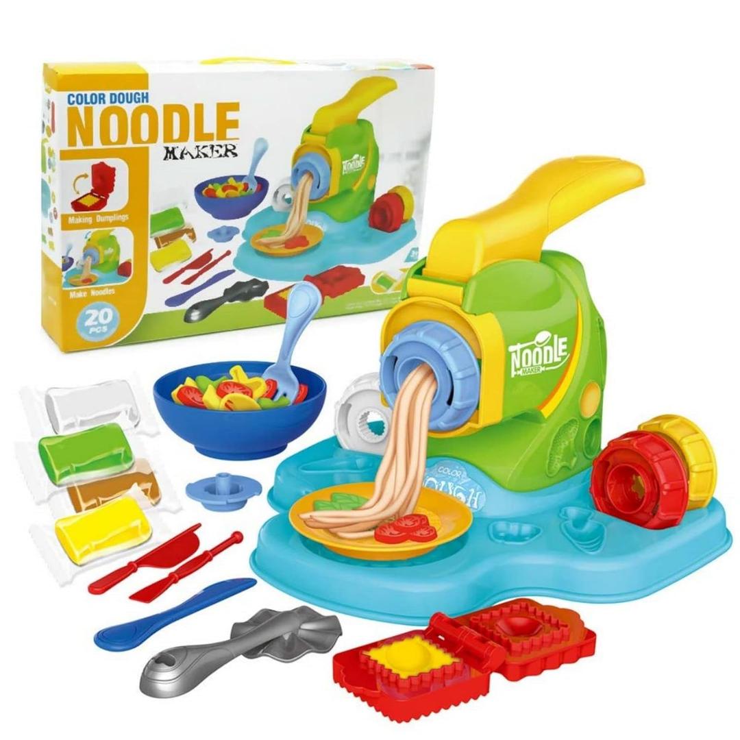 Playdough Accessories, Play Dough Kitchen Creations Noodle Machine Playset, 20pcs Dough Molding Fun Noodle Maker Set for Kids, Gift for Kids Boys Girls 3 Years and Up