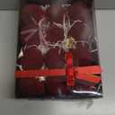 Festiva Christmas Tree Ornaments Velvet Balls - 12 Pcs Burgundy Red Shatterproof Christmas Tree Ornaments Velvet Balls, for Xmas Wedding Party Holiday Decorations (Gift Box)