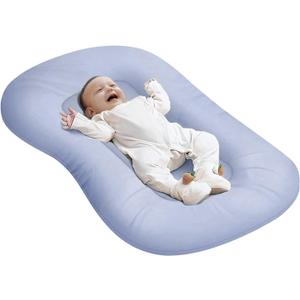 Baby Lounger - Fit Snuggle Me Lounger, 0-18 Months, Ideal for Home & Travel, Soft Cotton, Newborn Babies Essentials Gifts