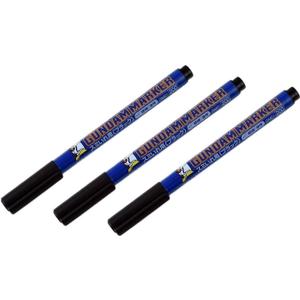 [Set of 3] Gundam Marker Sumi-ire Black Ultra Fine Type GM01 GSI Creos