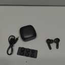 EarFun Air True Wireless Earbuds, Bluetooth Earbuds with 4 Mics, Sweatshield IPX7 Waterproof with Volume Control, USB-C Fast Charge, in-Ear Headphones with Wireless Charging, Deep Bass, 35H Playtime