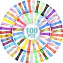 Macarrie 100 Pieces Marble Mesh Fidget Toy Stress Relieve Fidget Toy for Anxiety Sensory Quiet Marble Sensory Toys Silent Toys for School Office ADHD Add OCD Autism Gifts(Vivid Style)