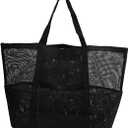 Multifunctional Nylon Shoulder Beach Bag Foldable Handheld Bag for Beach, Travel, Camping Waterproof Mesh Tote with Large Cap