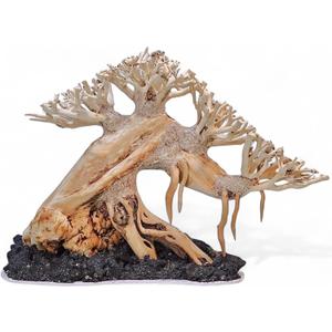 Azil Bonsai Driftwood Aquarium Tree for Aquarium Decor Fish Tank Decorations (10.1'' Length)