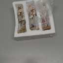 3 Pcs Gingerbread Nutcracker Figures Christmas Resin Nutcracker Figurines Holding Christmas Cookies, Gingerbread Men and Candy, Soldier Xmas Centerpieces Decor for Winter Table Party Favors