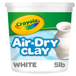 Crayola Air Dry Clay (5lbs), Teacher Supplies, Natural White Modeling Clay for Kids, Sculpting Material, Bulk Craft Supplies for Art Classrooms