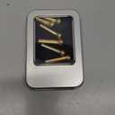 6Pcs Guitar Bridge Pins, Brass Pin Acoustic Guitar Strings Nail Pegs Fixed Cone, Replacement Parts for Acoustic Folk Guitar (Black)