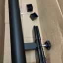 Patio Umbrella Holder Easy Installation - Space Saving Umbrella Holder Design - Outdoor Umbrella Base and Mount - Attaches to Railing Maximizing Outdoor Patio Space and Shade, Black