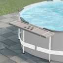 Above Ground Pool Bar Table, 2 in1 Poolside Drink Holder with 5 Cup Holders, Must Have Swimming Pool Accessories for Adults, Portable Swim Up Bar, 4711in