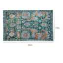 2 Pcs Area Rugs 18" x 30" Washable Non Slip Retro Floor Mat Area Rug Absorbent Entrance Rug Distressed Front Door Mat,Welcome Mats Entryway Rug Doormats for Kitchen (Green)