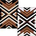 Western Aztec Kitchen Towels Set of 2, Vintage Boho Western Hand Towels for Bathroom, Rustic Country Western Dish Towels Tea Towels for Kitchen, Western Bathroom Kitchen Decor, 16x24 Inch(D)