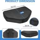 Recumbent Bike Seat Cushion, Comfortable Exercise Bike Seat Cushion with Washable Anti-Slip Cover, Universal Foam Rower Mat Pad for Rowing Machine