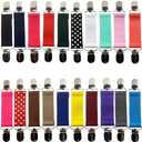RONYOUNG 16PCS Winter Mitten Clips Elastic Fit Dress Clips Elastic Hat Clip Kids Glove Clips Stainless Steel Small Short Mitten Clips Strong Metal Mitten Glove Clips for Kids Adults