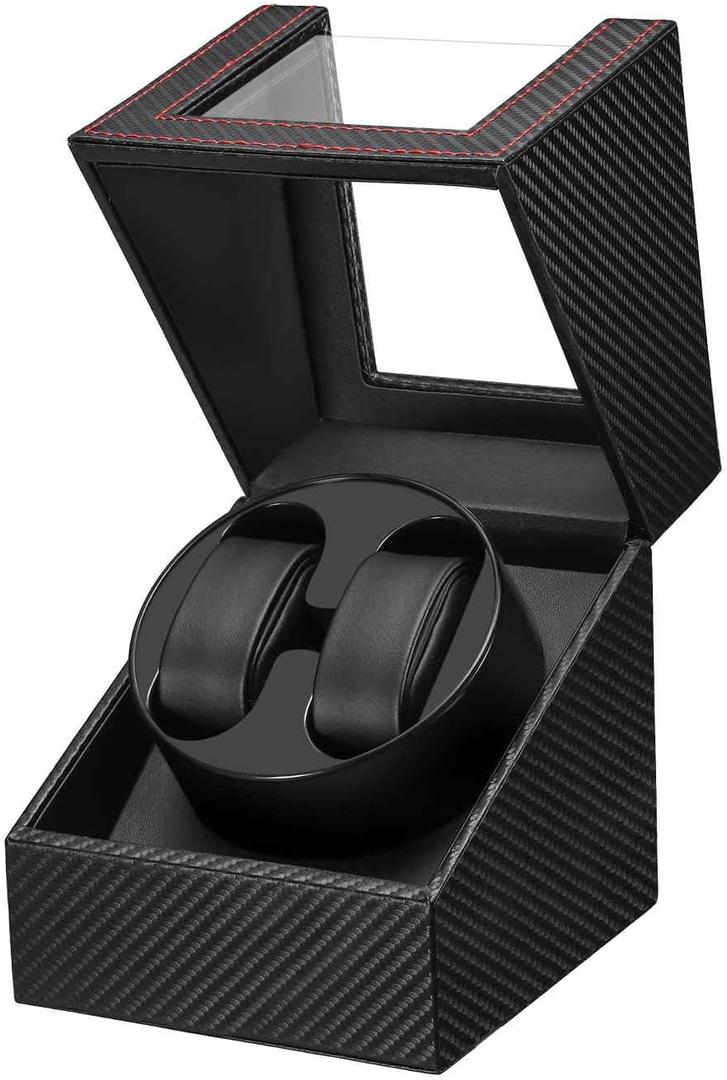 Watch Winder for Automatic Watches,Automatic Watch Winder Box with Slots,Double Watch Winder with Quiet Japanese Motor