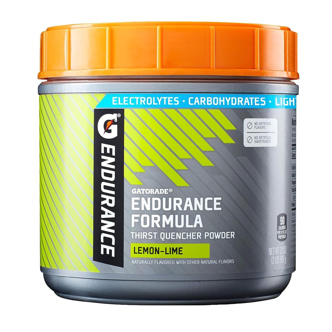 Gatorade Endurance Formula Powder, Lemon Lime, 32 Ounce (Pack of 1) (Packaging may vary). BB Aug. 18, 2026