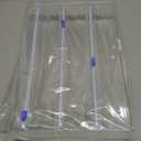 Tin Foil Organizer for Drawer with 12 Labels, Plastic Wrap Dispenser with Cutter, 3 in 1 Acrylic Aluminum Foil Holder, 2 Drawer Organizer for Kitchen Compatible with 12" Roll