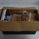 Hioasis 350PCS White and Gold Plastic Plates & Gold Plastic Silverware&Disposable Dinnerware Set - Include 50Dinner Plates, 50Dessert Plates, 50Forks, 50Spoons, 50Knives, 50Cups, 50Napkins for Party.