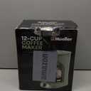 MUELLER HOME 12-Cup Drip Green Coffee Maker, Borosilicate Carafe, Auto-Off, Reusable Filter, Anti-Drip, Keep-Warm Function, Clear Water Level Window, Green Kitchen Accessories & Décor