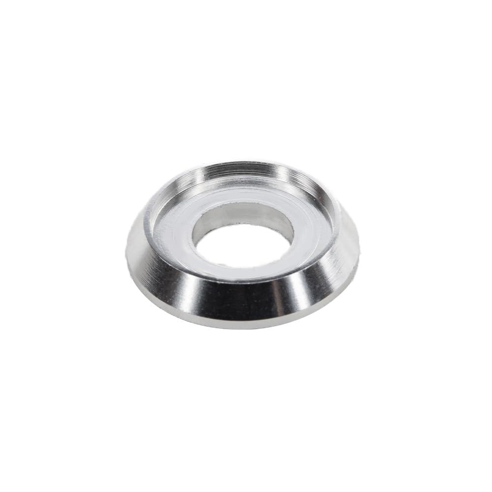 [60PCS] M5 Counterbore Washers, Anodized Aluminum Alloy, Head Washers Gaskets Cup Shim for Screw RC/FPV/PC/Drone/Toys/Mechanical Accessories Parts, Silver Color