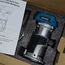 Cordless Router Tool Compatible with Makita 18V Battery(Tool Only), 800W Brushless Wood Router, 6-Speed Control, Depth Adjustment, Edge & Roller Guide, Router Bits Included (NO BATTERY)