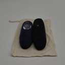 Nootkas Women's Felted Merino Wool 'Astoria' Mule House Slipper (5.5-6, Indigo/Black)