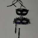 IETANG Couple Mardi Gras Mask Venetian Masquerade Mask Set Party Costume Accessory