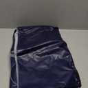 SASTYBALE Vinyl Tablecloth with Flannel Backing Waterproof Oil-Proof Plastic Tablecloths for Rectangle Tables, Wipeable PVC Table Cloths for Kitchen Dining Indoor Outdoor (Navy Blue, 52 x 70 Inch)