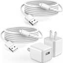 iPhone Charger,2Pack 6FT USB Wall Charger Fast Charging USB Cable Charging Cube Travel Plug Block with 6Foot Fast Cuble Lightning Cable Cord for iPhone 14 13 12 11 Pro Max XS XR X 8 7 SE2022 iPad