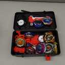 Bey Battling Top Burst Gyros Toy Set Toy Gift for Children Boys Ages 6 8 10 12+ Combat Battling Game 10 Burst Spinning Tops 3 Two Way Launchers Grip Starter