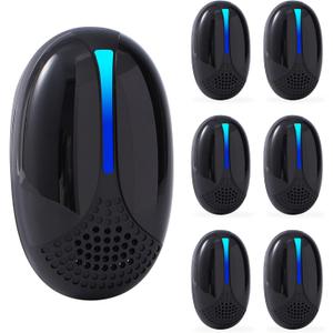 2026 Upgraded Ultrasonic Repeller Pest Indoor, Mouse Traps Repellent Insect Plug in, Pest Control Ant,Roach,Rodent, Mouse, Bugs, Mosquito, Spider, for Home, Office, Store 3 Mode Switching, 6 Packs