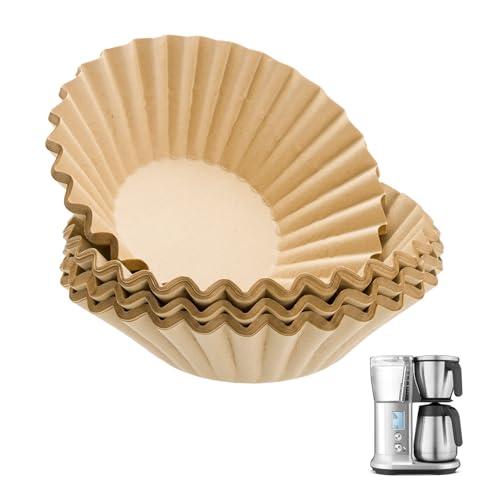 100 PCS Coffee Filters Compatible with Breville, Extra Large Basket Coffee Filters, Unbleached Disposable Paper, Smooth Brew Extraction, Will Not Tear or Clog, Ideal for Home Brewing