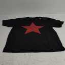 Grunge Alternative Distressed Red Star 90s Rock Band Music T-Shirt, XL
