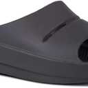 OOFOS OOahh Recovery Slide Sandals For Men & Women (Matte Black, US Footwear Size System, Adult, Women, Numeric, Medium, 10)