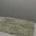 H.VERSAILTEX Microfiber Bath Rugs Chenille Floor Mat Ultra Soft Washable Bathroom Dry Fast Water Absorbent Bedroom Area Rugs, 24 x 42 - Inch, Sage
