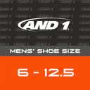 AND1 Men's Athletic Socks - Cushion Comfort No Show Socks (24 Pack) (White)