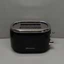 MELLERHOME RetroMod 2 Slice Toaster, Retro Looks with Upgraded Advanced Components, 7 Browning Levels, 3 Functions (Reheat, Defrost, Cancel), Removable Crumb Tray, Under Base Cord Storage, Black