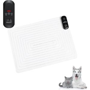 SVD.PET Pet Training Mat with Tester, 22" X 16", Pet Shock Pad, Dogs & Cats Electronic Repellent mat for Indoor, 3 Training Modes, 5 Levels, Pet Safe Mode (Black Controller)