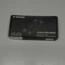 WFPOWER Magnetic License Plate Holder, 2 Pack Rubber Coated Protection Dealer Test Driving Plate Holder Blue Demo Tag Magnet Bar License Plate Holder No Drill for Car with Screws