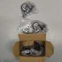 2" Stem casters Set of 4 Heavy Duty Inch Threaded Stem 3/8"- 16 x 1 casters Wheels with Locking Furniture casters Swivel Castors with Brakes 500Lbs