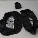 LAMA 2pcs Waterproof Rain Cover for Backpack, Reflective Rainproof Protector for Anti-dust and Anti-Theft M 30L-40L Black