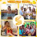 Soulchen 48 Pcs Duck Inspirational Silicone Wristbands, Yellow Gradient Motivational Quote Rubber Bracelets, Unisex Stretchy Wristbands with Uplifting Messages for Gift, Party, Decoration, 3 Styles