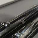 Wiper Blade Set,12in/30.48cm Front Windshield Wiper Blades Stainless Steel Polished Silver Universal for Car