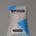 NITITOP Compatible with iPhone 16 Plus Case Cute Clear Durable Ribbon Bowknot Pattern for Girls Women Soft TPU Transparent Full Camera Lens Shockproof Protective Phone Cover - Pink