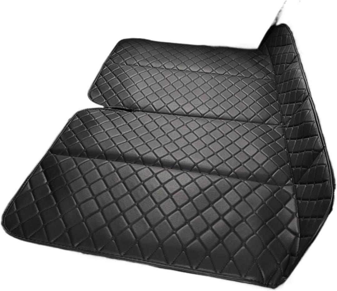 Car Mattress rollaway Bed Car Back seat Sleeping Appliance Leather Non-Inflatable Rear Sleeping mat Camping Travel Bed(A,Medium)